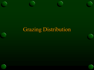 Grazing Distribution