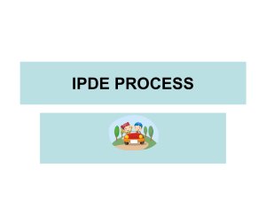 IPDE PROCESS - Community Unit School District 200