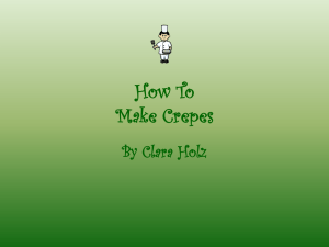How To Make Crepes By Clara Holz