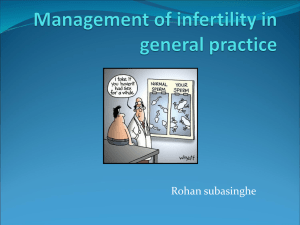 Management of infertility in general practice