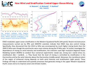 How Wind and Stratification Control Upper