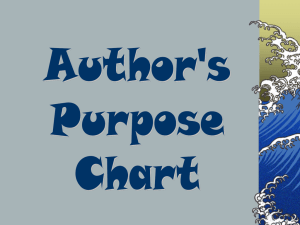 author`s purpose chart