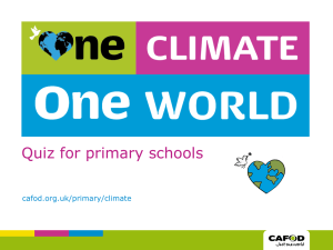 Climate campaign quiz
