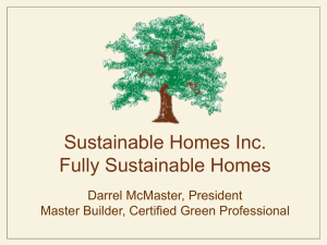 Fully Sustainable Homes