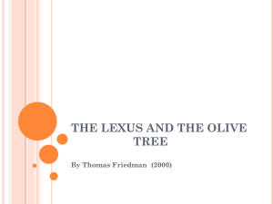 THE LEXUS AND THE OLIVE TREE