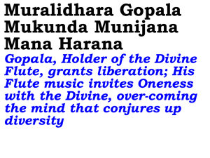 New ---- Muralidhara Gopala Mukunda Munijana Mana Harana