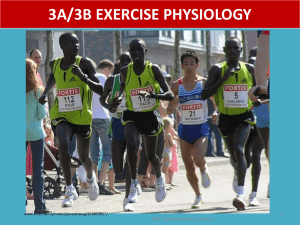 3A/3B EXERCISE PHYSIOLOGY - PE Studies Revision Seminars