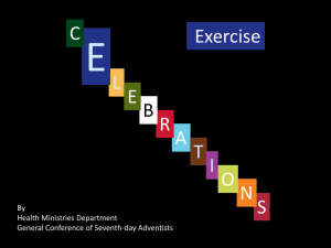 02 Exercise Presentation - Adventist Health Ministries