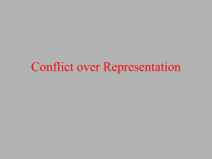 Conflict over Representation