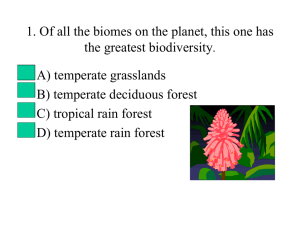 Ch. 6 Biomes Review