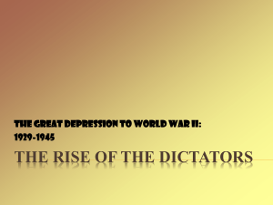 The Rise of the Dictators - Mr. Mize
