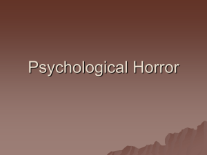 Psychological Horror Notes