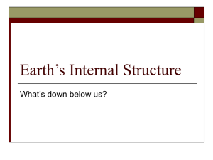 Earth`s Internal Structure
