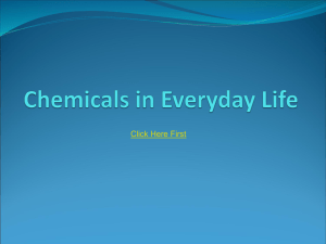 Chemicals in Everyday Life