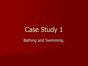 Case Study 1swimming and bathing
