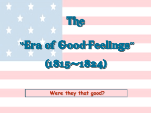 The Era of Good Feeling