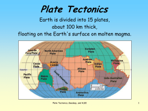 Plate tectonics - MIT Haystack Observatory