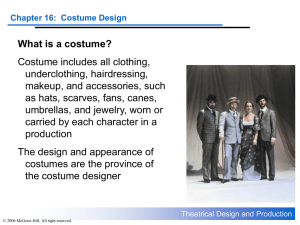 General Considerations for Costume Design