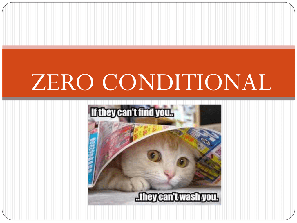 ZERO CONDITIONAL