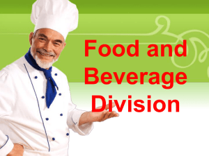 Food and Beverage Division