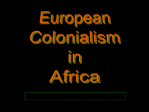 European Colonialism in Africa