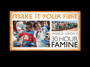 30-Hour Famine Presentation