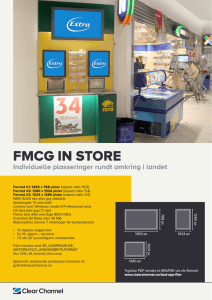 FMCG IN STORE - Clear Channel Norway