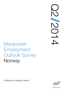 Manpower MEOS Norge 1. kvartal 2014