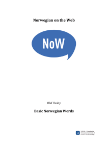 Basic Norwegian words (Swadesh list)