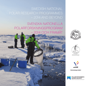 2014 och framåt - Polarforskningssekretariatet