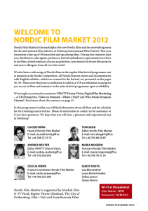 Welcome to Nordic Film market 2012