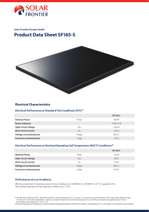 Product Data Sheet SF165-S