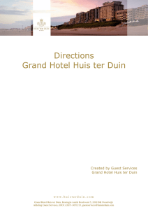 Directions Grand Hotel Huis ter Duin