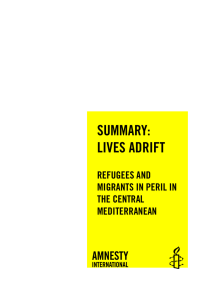 SUMMARY: LIVES ADRIFT IVES ADRIFT