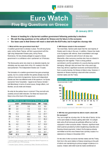 Euro Watch Five Big Questions on Greece
