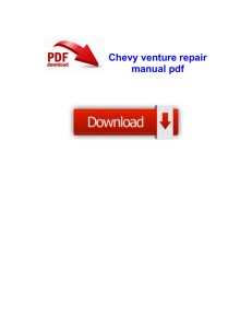 Chevy venture repair manual pdf