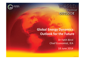 Global Energy Dynamics: Outlook for the Future