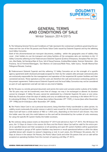 GENERAL TERMS AND CONDITIONS OF SALE