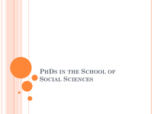 PhDs in the School of Social Sciences 2014x