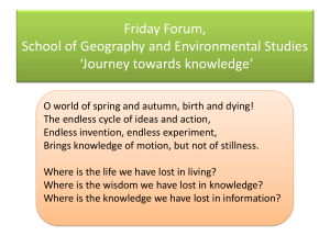 Geography challenges Thinking about a discipline Peter Wilde 9