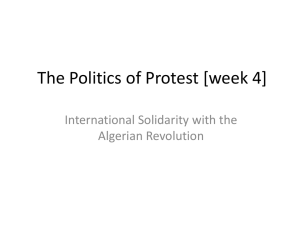 The Politics of Protest week 4