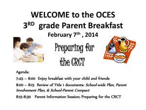 2014 Grade 3 Winter parent breakfastx
