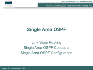 CCNA3 Chapter 2 Single Area OSPF