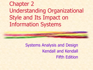 Chapter 2 Understanding Organizational Style and Its Impact On