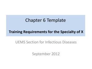 Chapter 6 Template Training Requirements for the - UEMS-ID
