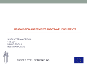 readmission agreements and travel documents