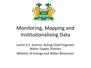 Presentation on Monitoring and Mapping by Lamin K.S. Souma