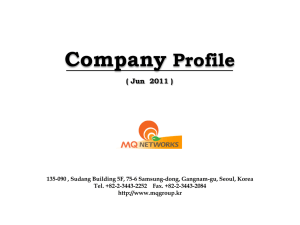 Company Profile May 2011