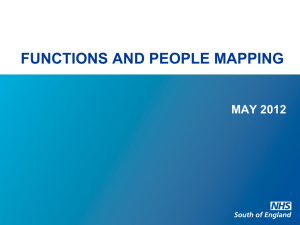 Functions and People Mapping - May 2012