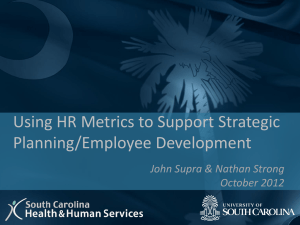 Using HR Metrics to Support Strategic Planning and Employee